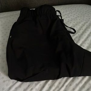 Black jogger style scrubs